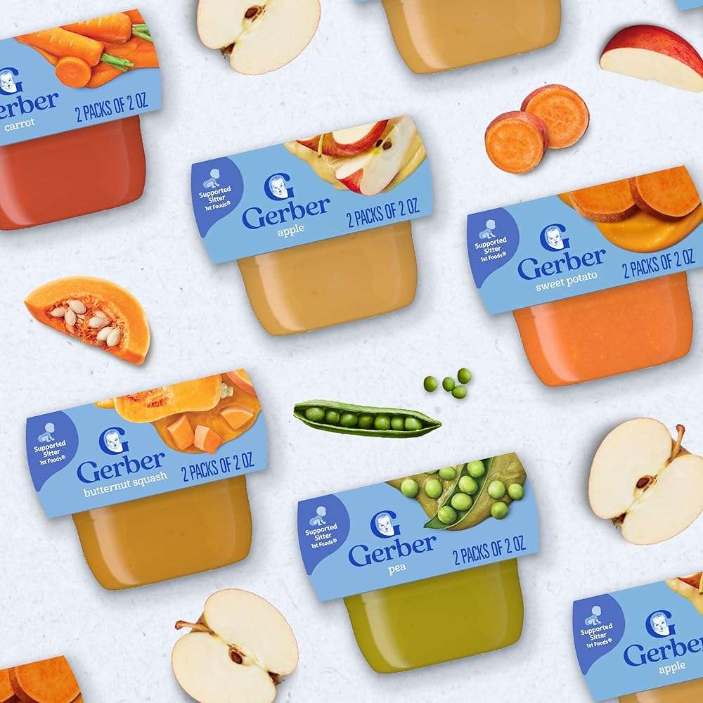 Gerber Stage 1 Baby Food, Pear Puree Tubs, No Artificial Colors or Flavors, Baby Puree, 16-Pack - Image 8