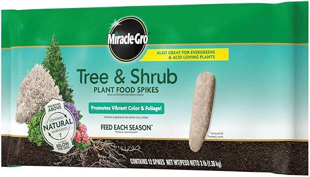 Miracle-Gro Tree and Shrub Plant Food Spikes - Deciduous, Flowering & Evergreen Tree Fertilizer Spikes, Hydrangeas, and Acid-Loving Plants, 12 Count, 3 lb. - Image 8