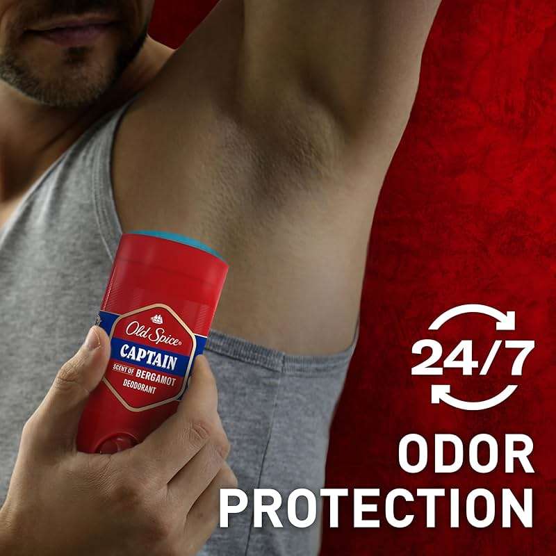 Old Spice Aluminum Free Deodorant for Men, 24/7 Odor Protection, 24/7 Freshness & Lasting Scent, Captain with Bergamot Scent, 3.0 oz - Image 3