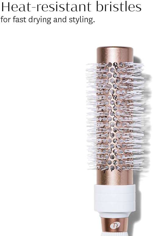 T3 Volume Round Hair Brush Ceramic-Coated Barrel Vented Round Brush for Blow Drying Heat Resistant Bristles - Image 2