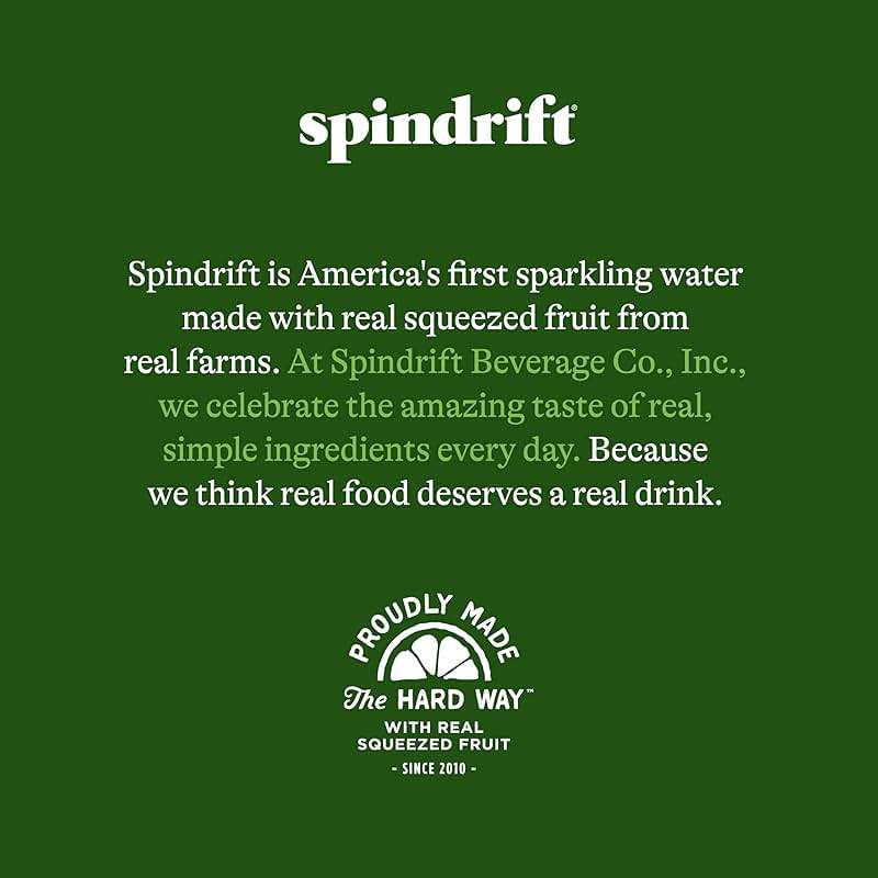 Spindrift Sparkling Water, Lemon Flavored, Made with Real Squeezed Fruit, 12 Fl Oz Cans, Pack of 24 (Only 3 Calories per Can) - Image 7