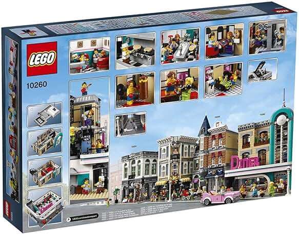 LEGO Creator Expert Downtown Diner 10260 Building Kit, Model Set and Assembly Toy for Kids and Adults (2480 Pieces) - Image 3