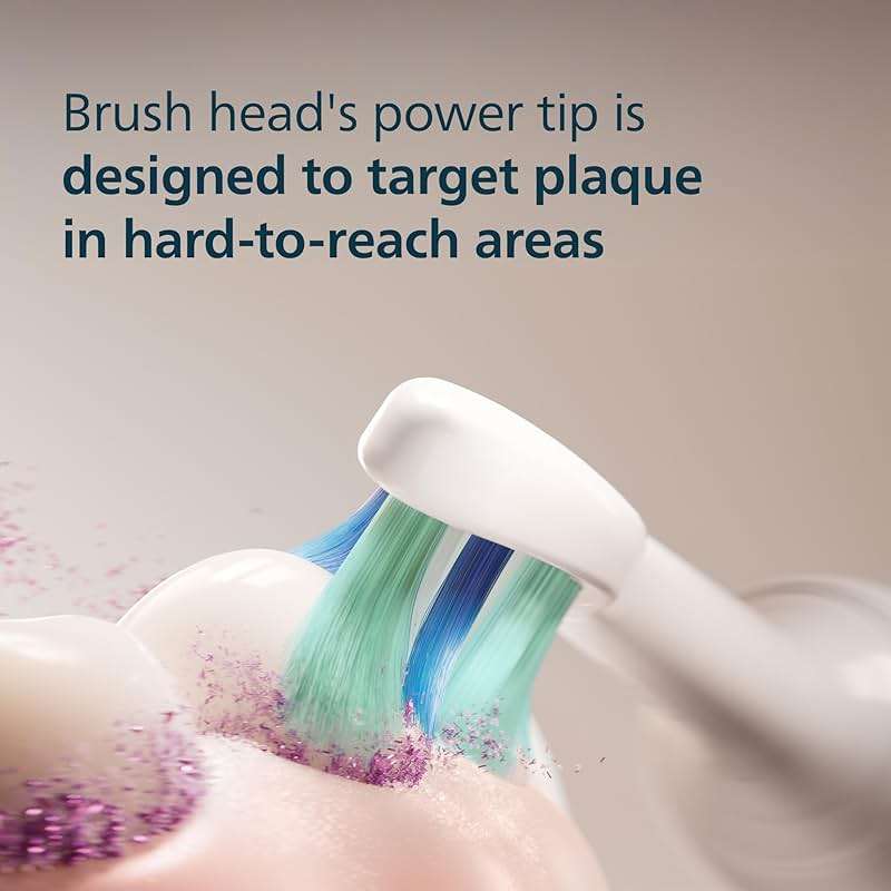 Philips Sonicare C2 Plaque Control - Genuine Replacement Electric Toothbrush Heads, White, 3 Pack, HX9023/65 - Image 3