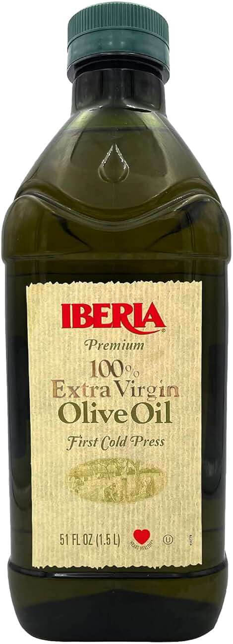 Iberia Extra Virgin Olive Oil,(Spanish Extra Virgin Olive Oil, First Cold Pressed, Kosher), 51 Fl Oz - Image 1