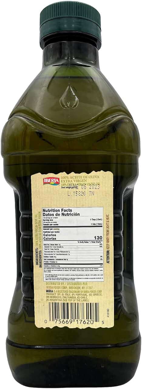 Iberia Extra Virgin Olive Oil,(Spanish Extra Virgin Olive Oil, First Cold Pressed, Kosher), 51 Fl Oz - Image 2