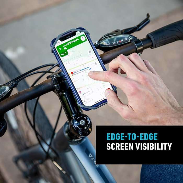 Nite Ize Wraptor Rotating Smartphone Bar Mount - Universal Cell Phone Holder for Bikes, Carts & Strollers - 360-Degree Rotation - Secure Hold on Rough Terrain - Handlebar & Stem Mount - Image 4