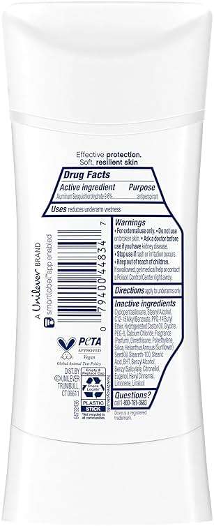 Dove Advanced Care Antiperspirant Deodorant for Women Sheer Cool 72 hour sweat and odor protection 2.6 oz - Image 2