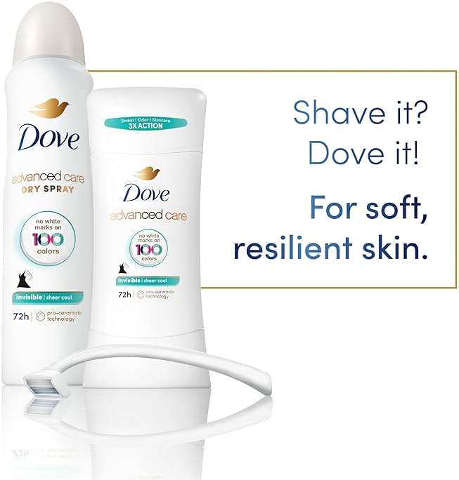 Dove Advanced Care Antiperspirant Deodorant for Women Sheer Cool 72 hour sweat and odor protection 2.6 oz - Image 7