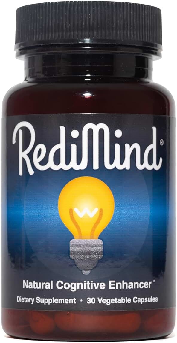 RediMind - Natural Cognitive Enhancement Supplement Capsule - Non-GMO, Vegan, Gluten-Free - Product Image