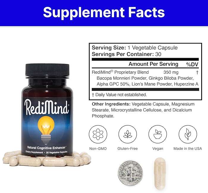 RediMind - Natural Cognitive Enhancement Supplement Capsule - Non-GMO, Vegan, Gluten-Free - Image 6