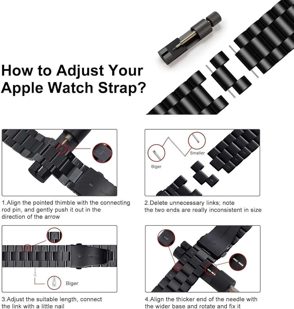 U191U Metal Bands Compatible with Apple Watch Band 41mm 40mm, Dressy Stainless Steel Chain Strap for Men iWatch Series Ultra/Ultra2/10/9/8/7/6/5/4/3/2/1 SE, Silver Gold - Image 6
