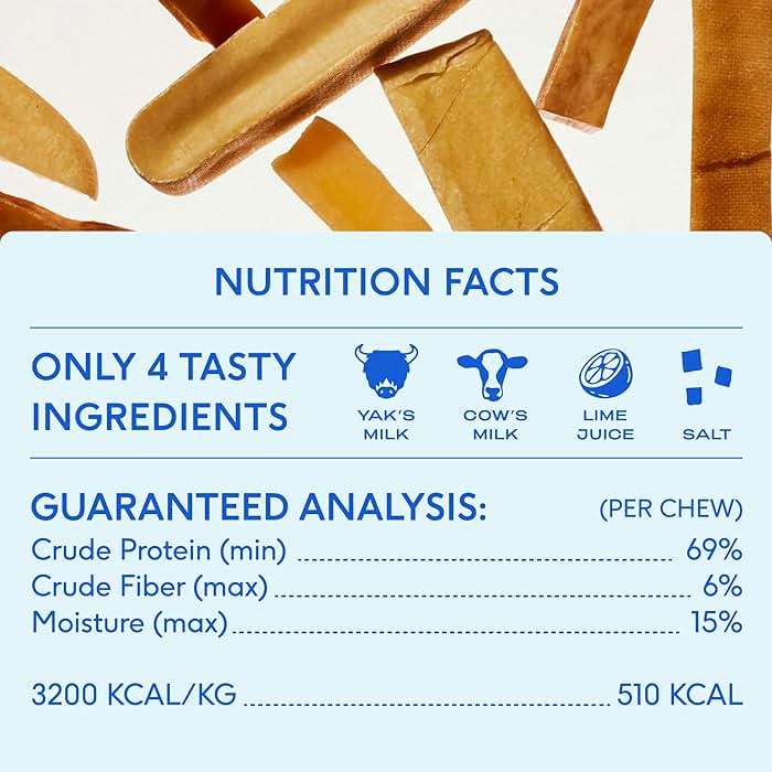 Native Pet Yak Cheese Himalayan Dog Chews - Long Lasting Dental Sticks for Medium Breeds – 100% All Natural Himalayan Yak Chews for Medium Dogs – Cheese Bone for Aggressive Chewers - 10 Per Pack - Image 4