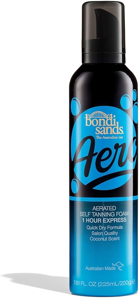 Bondi Sands Aero 1-Hour Express Self Tanning Foam | Lightweight, Coconut Tanning Foam Quickly Provides a Healthy, Flawless, Bronzed Glow | 7.61 fl oz/225 mL - Product Image