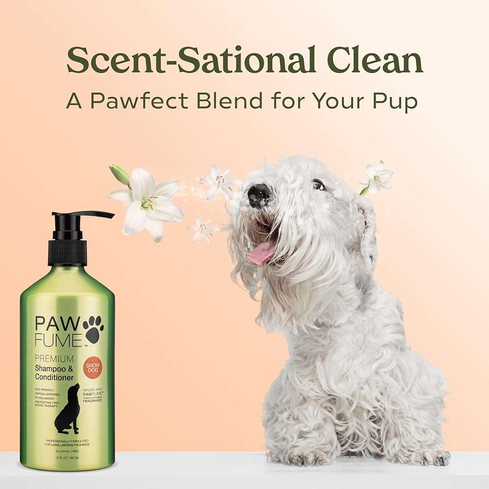 PAWFUME Deshedding Dog Shampoo and Conditioner, Show Dog, 1-Pack – Nourish & Detangle for Silky Soft Coat – Probiotic, Deep-Cleaning, pH-Balanced Formula – Salon-Quality Shampoo for Dogs - Image 7