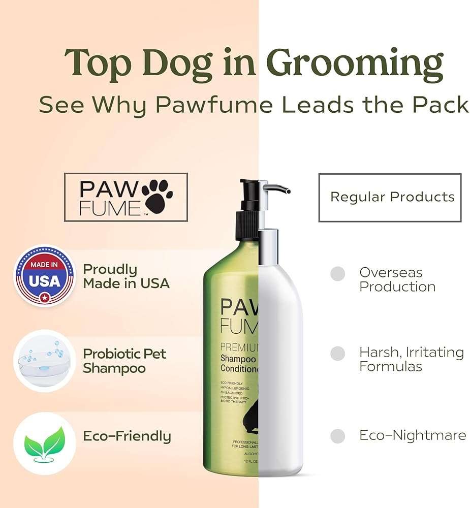 PAWFUME Deshedding Dog Shampoo and Conditioner, Show Dog, 1-Pack – Nourish & Detangle for Silky Soft Coat – Probiotic, Deep-Cleaning, pH-Balanced Formula – Salon-Quality Shampoo for Dogs - Image 9