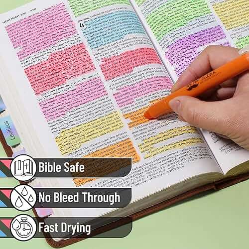 Mr. Pen- No Bleed Gel Highlighters, Vibrant Colors, 8 Pack, Bible Highlighters and Pens No Bleed, Bible Markers for Study, Journaling, School Supplies and Accessories - Image 3