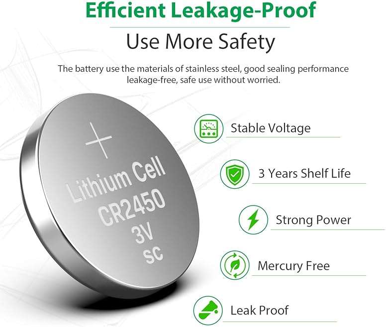 LiCB 10 Pack CR2450 Battery 3V Lithium CR 2450 - Image 5