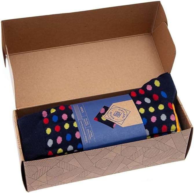 GALLERY SEVEN Mens Socks, 6 Pack Assorted Colorful Fun Bright Patterned Casual Dress Socks - Image 5