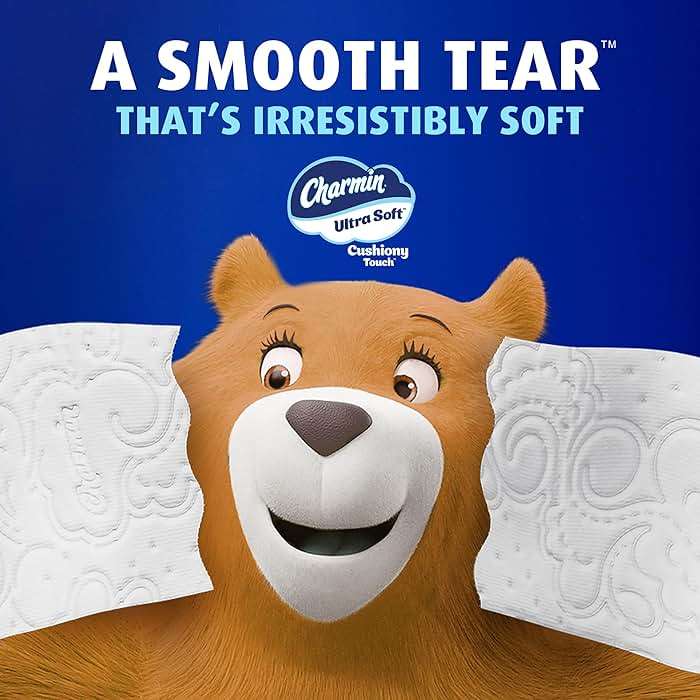 Charmin Ultra Soft Cushiony Touch 2-Ply Toilet Paper, 18 Family Mega Rolls = 90 Regular Rolls, White - Image 5
