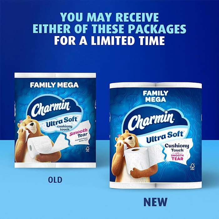 Charmin Ultra Soft Cushiony Touch 2-Ply Toilet Paper, 18 Family Mega Rolls = 90 Regular Rolls, White - Image 10