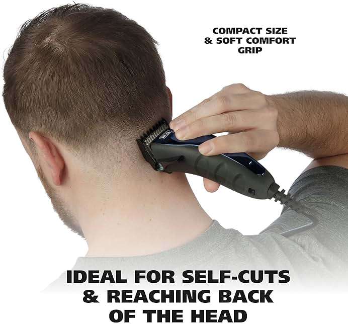 Wahl USA Self Cut Compact Corded Clipper Personal Haircutting Kit with Adjustable Taper Lever, and 11 Hair Clipper Guards for Clipping, Trimming & Personal Grooming – Model 3029683 - Image 3