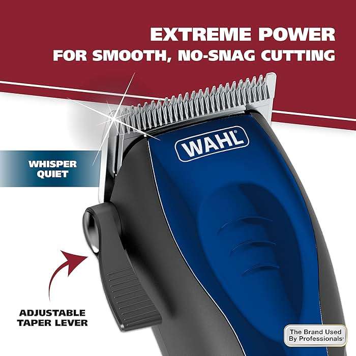 Wahl USA Self Cut Compact Corded Clipper Personal Haircutting Kit with Adjustable Taper Lever, and 11 Hair Clipper Guards for Clipping, Trimming & Personal Grooming – Model 3029683 - Image 5