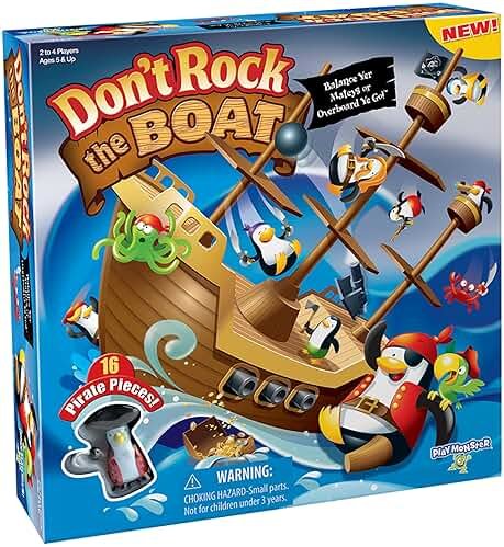 Don’t Rock the Boat Board Game-Kids Games, Family Games for Kids and Adults, Board Games for Family Night, Multi-Player Board Games, Builds Hand & Eye Coordination, Balancing Toy, Ages 5+ - Product Image