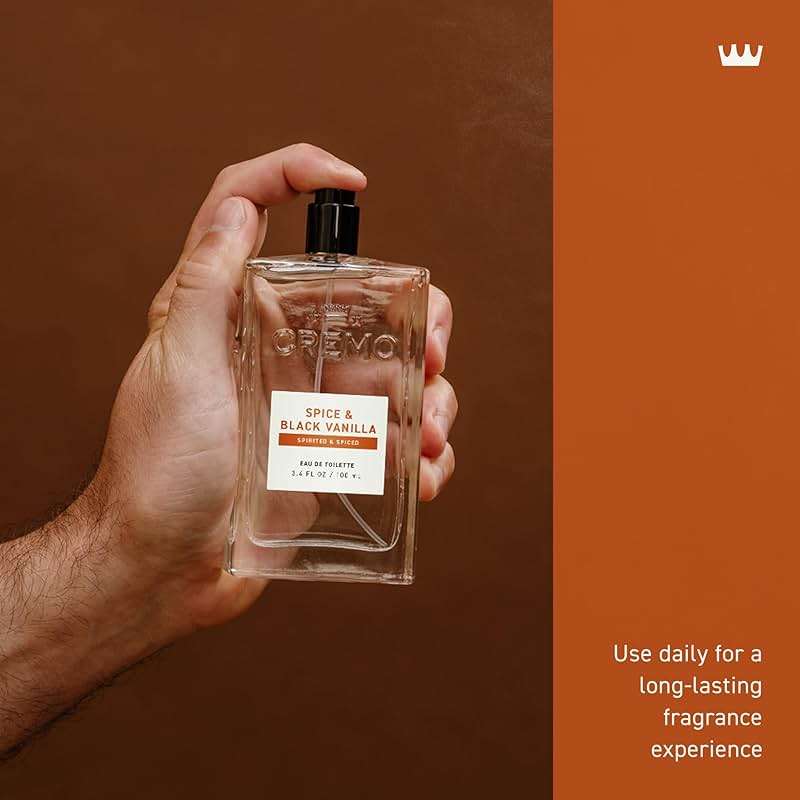 Cremo Cologne For Men - Spice & Black Vanilla Mens Cologne Spray, An Explosion of Vibrant Spices, Dark Woods and Black Vanilla, Multi-Layered Signature Men's Fragrances, 3.4 Fl Oz - Image 5