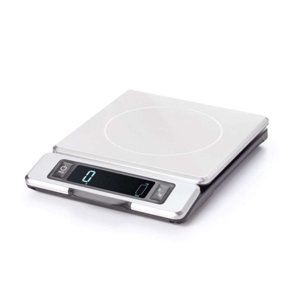 OXO Good Grips 11-Pound Stainless Steel Kitchen Scale with Pull-Out Display - Black - Image 1