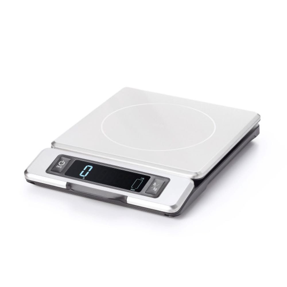 OXO Good Grips 11-Pound Stainless Steel Kitchen Scale with Pull-Out Display - Black - Product Image