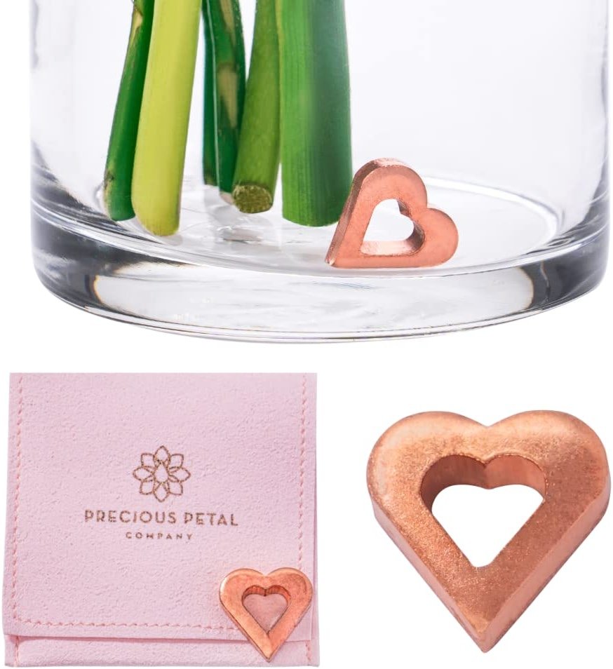 Precious Petal Co. Flower Food Alternative for Fresh Cut Flowers. Copper Charm Keeps Flower Water Clean and Clear. Just Place it in the Vase, Reusable (1) - Product Image