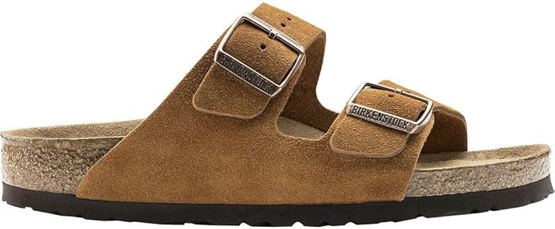 Birkenstock Men's Arizona Soft Footbed Sandals, Mink, 10 Medium US - Product Image