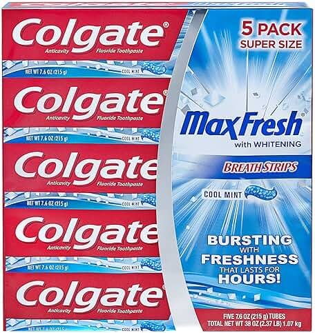 Colgate 292255 Maxfresh 7.6 Ounce (Pack of 5) - Product Image