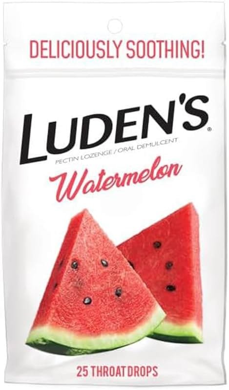 Ludens Throat Drops, Watermelon, 25 Count (Pack of 1) - Product Image
