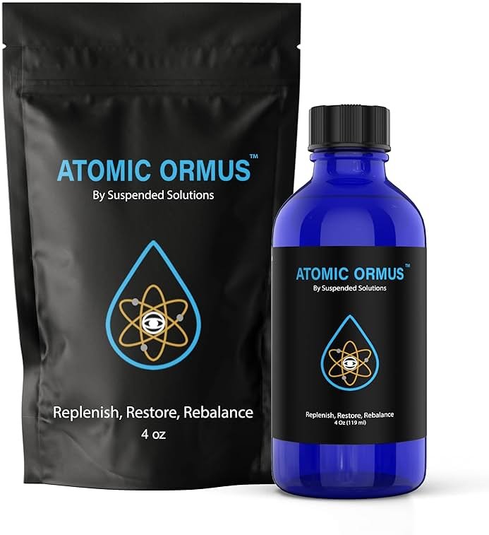 Suspended Solutions Liquid Monoatomic 24k Gold ORMUS – 4oz, 24k Gold Platinum Iridium ORMUS, Energetically Enhanced, Memory, Energy, Stamina & Vitality, Vegan Supplement - Product Image