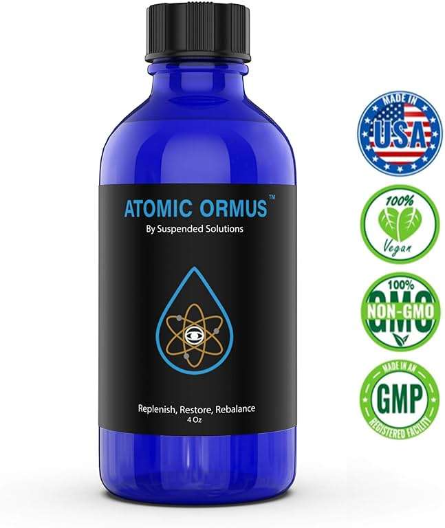 Suspended Solutions Liquid Monoatomic 24k Gold ORMUS – 4oz, 24k Gold Platinum Iridium ORMUS, Energetically Enhanced, Memory, Energy, Stamina & Vitality, Vegan Supplement - Image 2