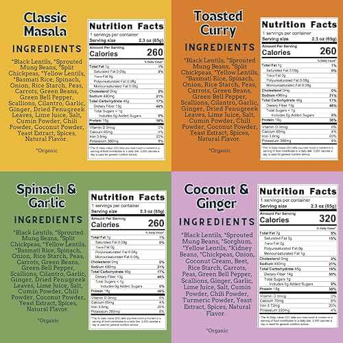 Aahana's Sprouted Lentils Power Bowls-Plant Based Gluten Free Meals 4 Pack - Image 2