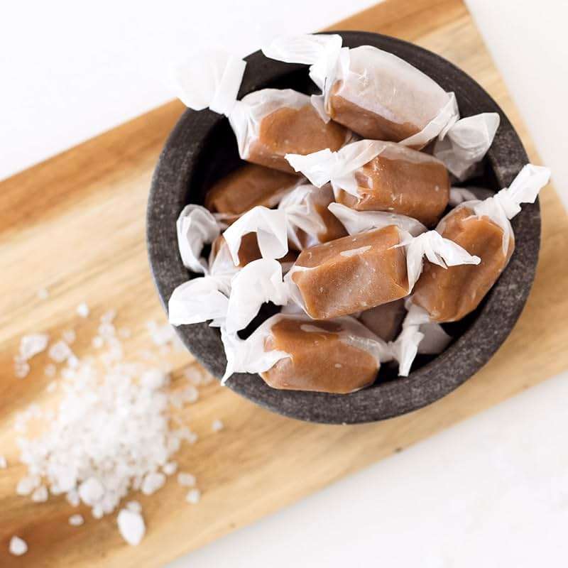 Taras Gourmet Sea Salt Caramels | All Natural Candy | Creamy & Individually Wrapped with Real Butter (20 oz) - Image 8