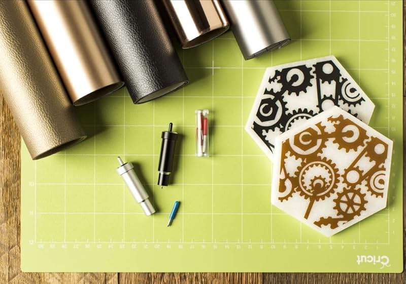Cricut StandardGrip Machine Mats, 12" x 12", Reusable Cutting Mats for Crafts with Protective Film, Use with Cardstock, Iron On, Vinyl and More, Compatible with Explore & Maker (3 Count), Green - Image 5