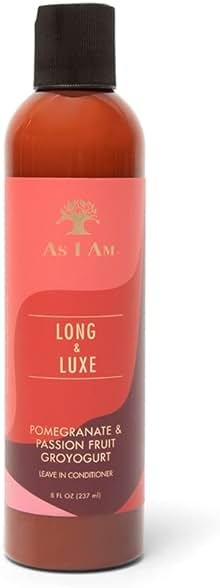 As I Am Long and Luxe GroYogurt Leave-In Conditioner - 8 Ounce - with Yogurt, Pomegranate, & Passion Fruit - Moisturizes & Hydrates Curls - Product Image