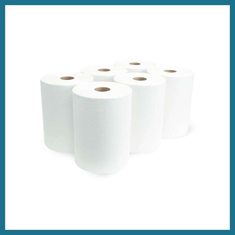 Morsoft by Morcon W106 Paper Towel Dispenser Refill, 10 Inch Roll, White, 100% Recycled Fiber, 10 x 800ft, 6 Rolls, Ideal Paper Towel Rolls for Dispenser - Image 4