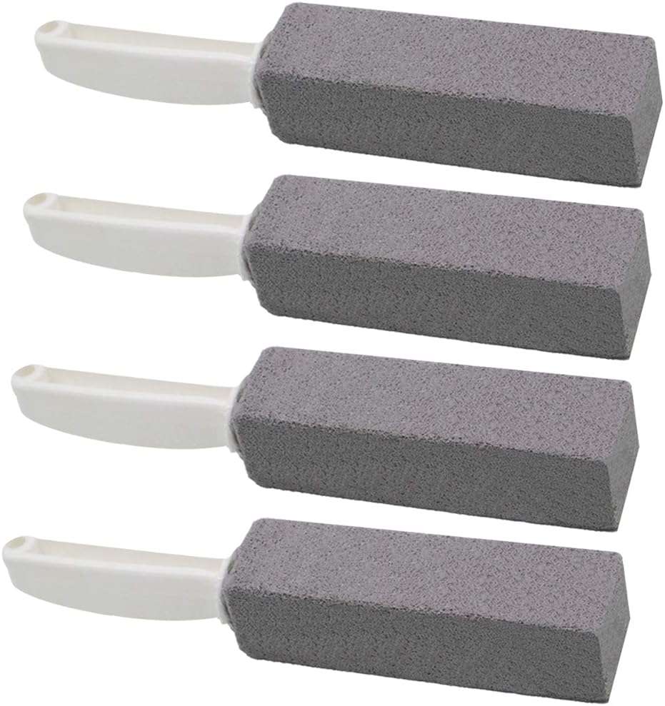 Tuodeal Pumice Stone for Toilet Bowl Cleaning with Handle Pumice Toilet Stone 4 Pack - Image 1
