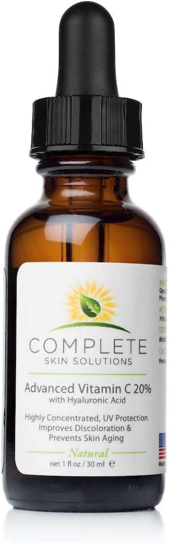 Complete Skin Solutions Advanced Vitamin C 20% Serum With Hyaluronic Acid | 1oz - Image 3