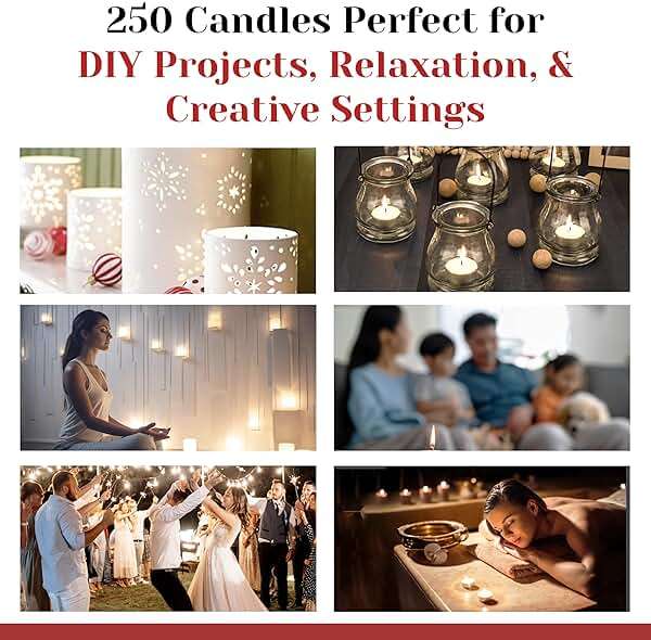 Tea Light Candles in Metal Cups - 4.5 Hours Clean, Long Burning White Unscented - 250 Votive Candles Bulk for Romantic Dinner, Wedding, Spa & Hotels by PARNOO - Image 4
