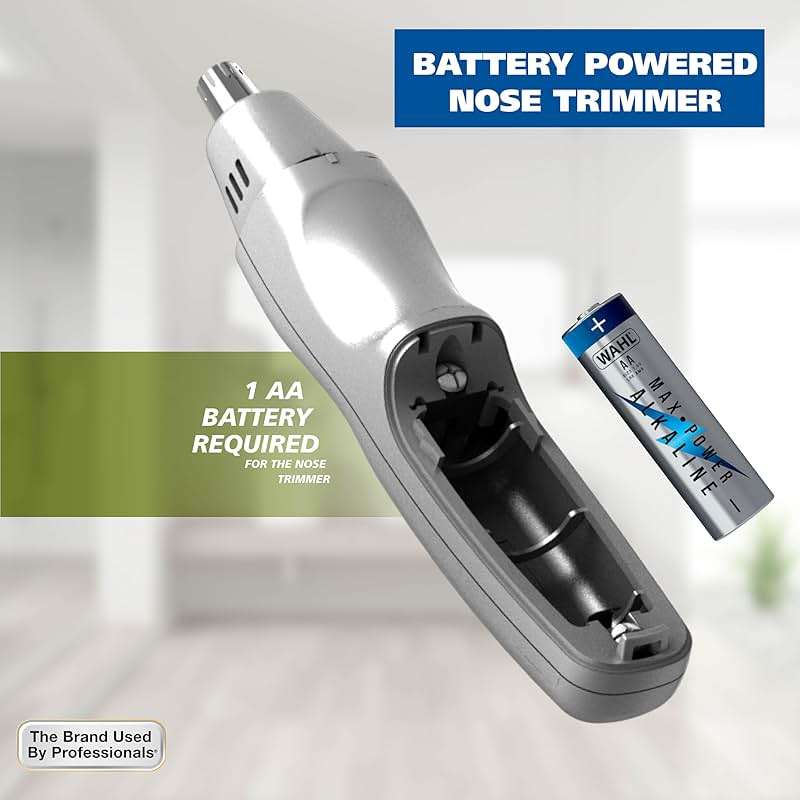 Wahl Groomsman Rechargeable Beard Trimmer kit for Mustaches, Nose Hair, and Light Detailing and Grooming with Bonus Wet/Dry Battery Nose Trimmer – Model 5622v - Image 7