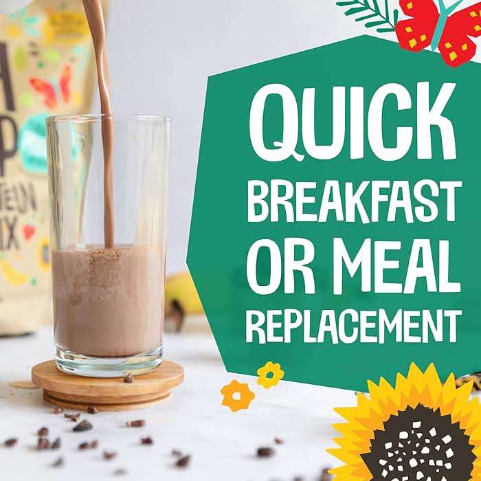 EarthChimp Organic Vegan Protein Powder - with Probiotics - Non GMO, Dairy Free, Non Whey, Plant Based Protein Powder for Women and Men, Gluten Free - 26 Servings 32 Oz (Chocolate) - Image 3