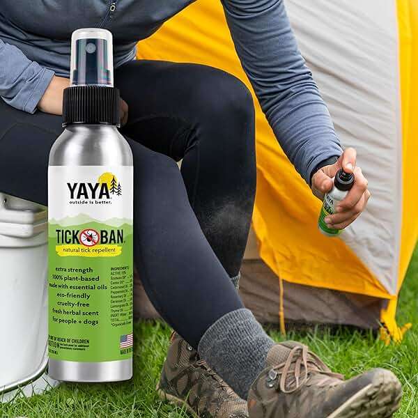 Yaya Organics Tick Ban DEET-Free Mist Spray - Made in USA - All Natural Extra Strength Tick Repellent Spray Made with Essential Oils - Safe for Kids & Dogs (4 Ounce, 2 Pack) - Image 5