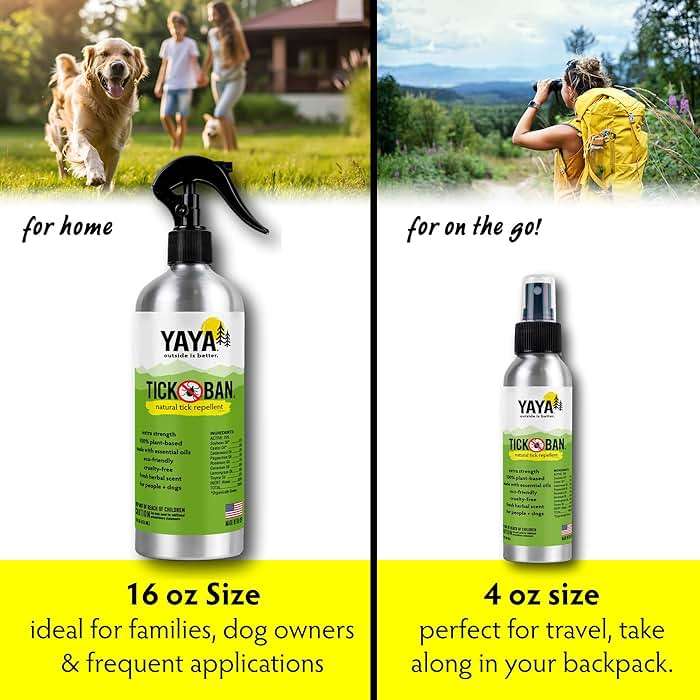 Yaya Organics Tick Ban DEET-Free Mist Spray - Made in USA - All Natural Extra Strength Tick Repellent Spray Made with Essential Oils - Safe for Kids & Dogs (4 Ounce, 2 Pack) - Image 7