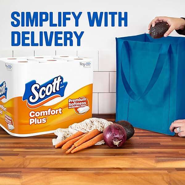 Scott ComfortPlus Toilet Paper, 12 Double Rolls, 231 Sheets per Roll, Septic-Safe, 1-Ply Toilet Tissue - Image 7