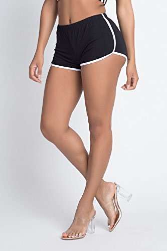 Women’s Cotton Dolphin Shorts, Soft Stretch Pull-On Lounge Shorts with Elastic Waistband for Yoga & Casual Wear - Image 3